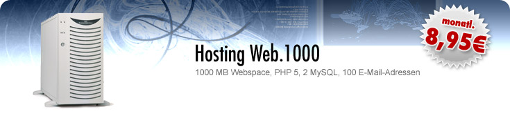 : Separate Hostingpakete :: Hosting Web.1000 :
